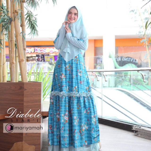 Syari motif bunga cantik