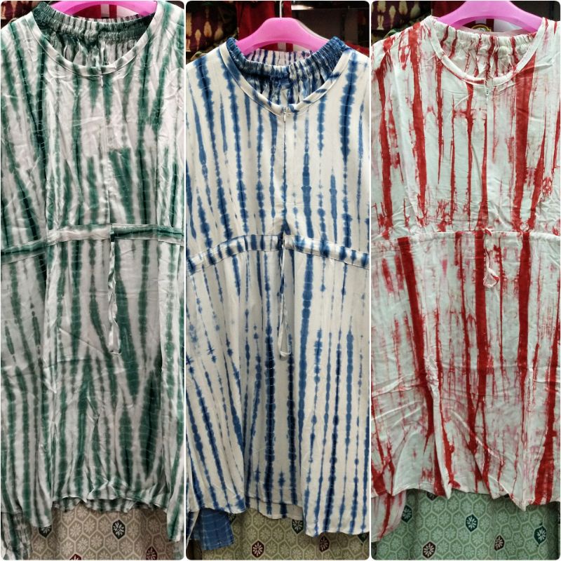 SETELAN CELANA TIE DYE QONITA JUMBO