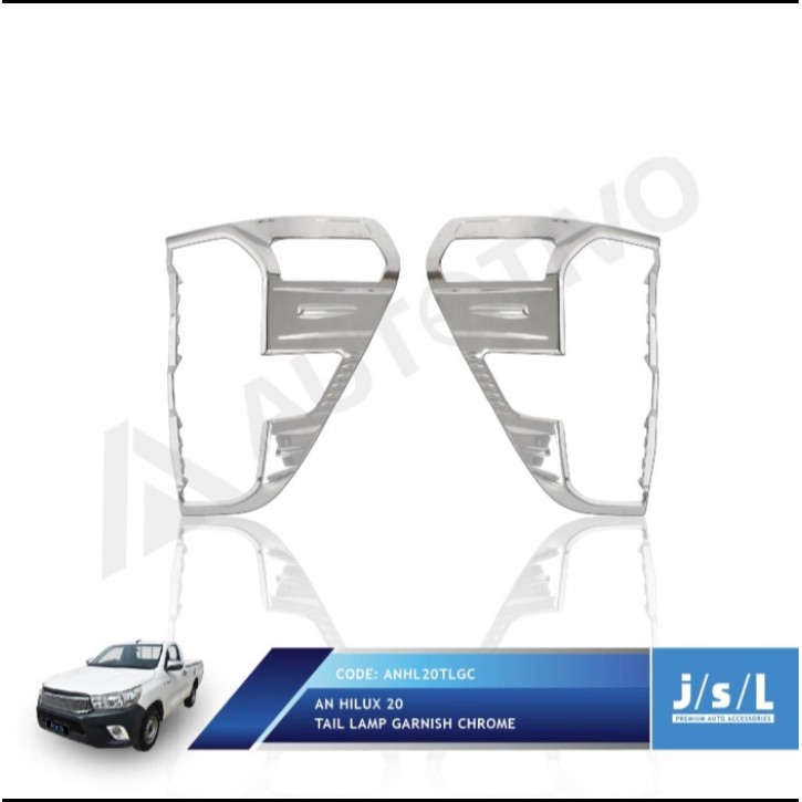 Garnish Lampu Belakang All New Hilux 2020 Tail Lamp Garnish Chrome