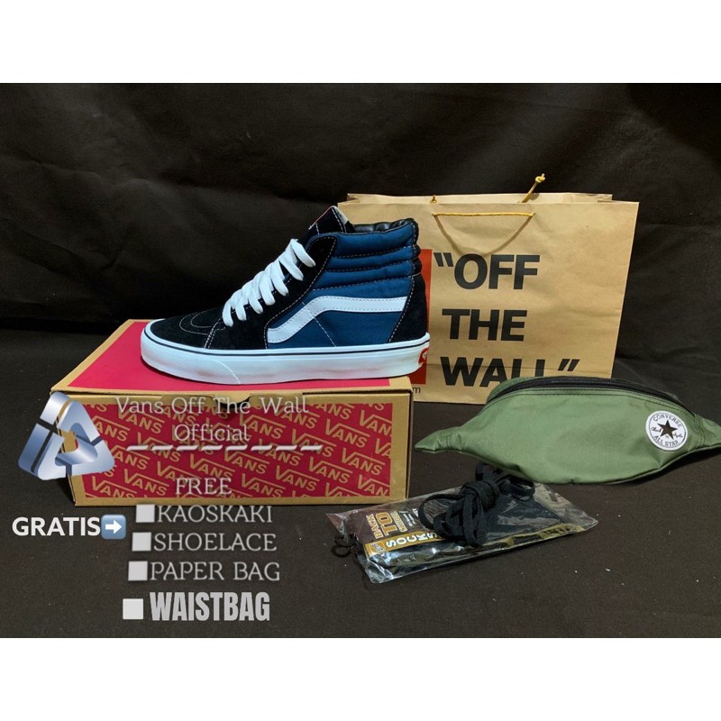 C020 - Sepatu Vans Sk8 Sepatu Pria Sepatu Sepatu Wanita Sepatu Casual Sepatu Sneakrs Sepatu Premium-Sk8 Navy black