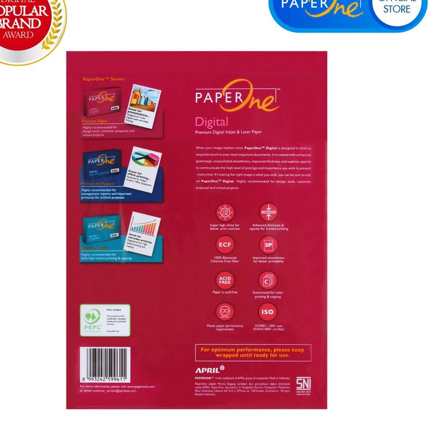 

【HEMAT BESAR!】 PaperOne Kertas A4 100gr Digital Retail Pack (100 lembar) Kertas HVS A4- Pack Kertas Fotocopy Terbaru 3.3/GROSIR/(Terbaik)/DISKON BRANDS FESTIVAL/Terbaik