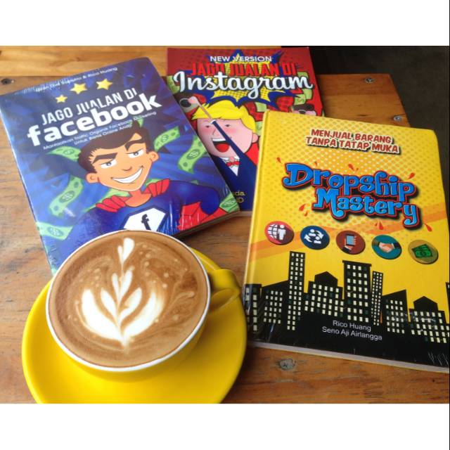 Paket Buku Jago Jualan FB, IG dan Dropship Mastery