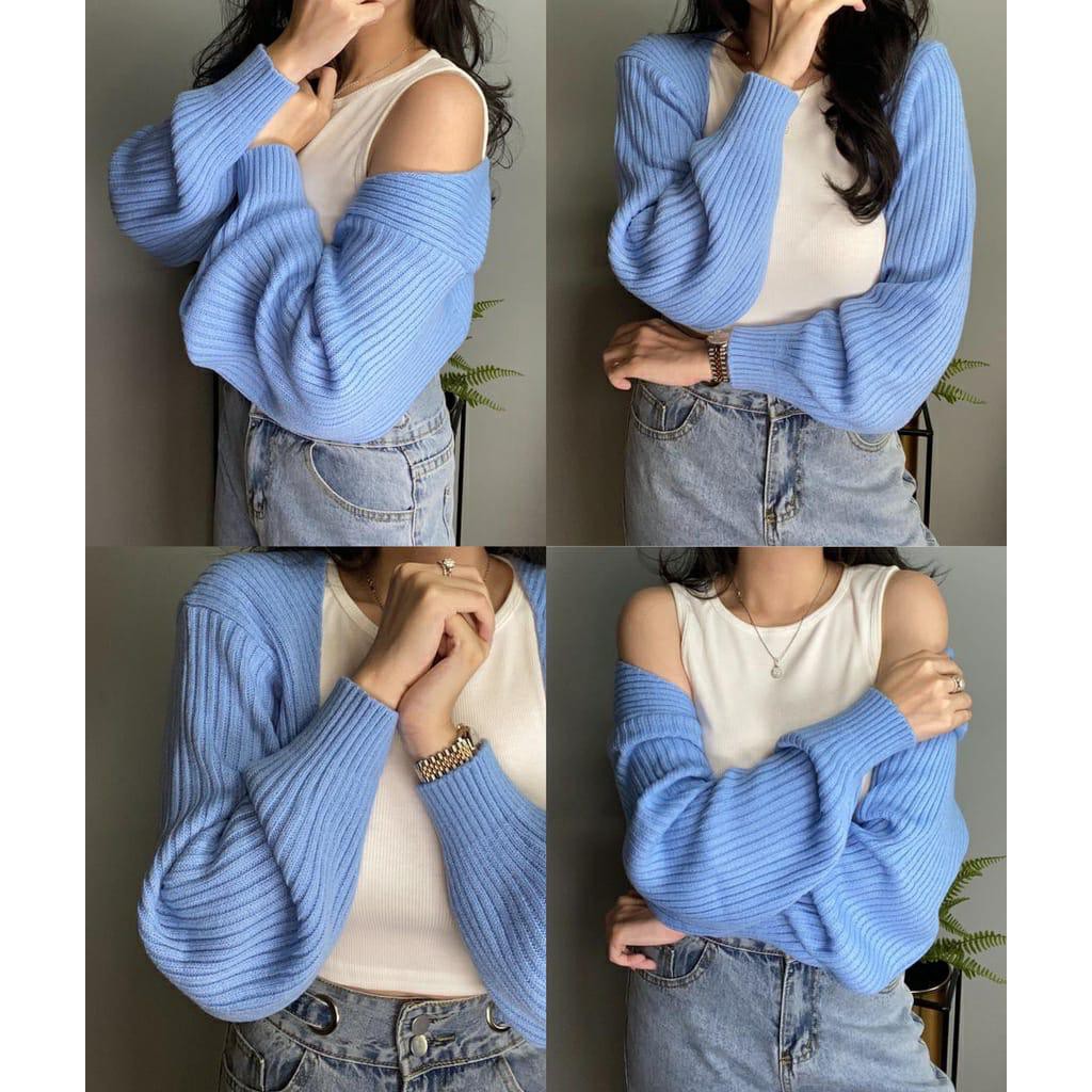 Liam Oversize Crop Cardigan / Balero / Outer Knit Premium / Crop Cardi