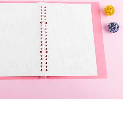 

☃ Binder B5 Transparan Candy Colour - Pink Grid ♔