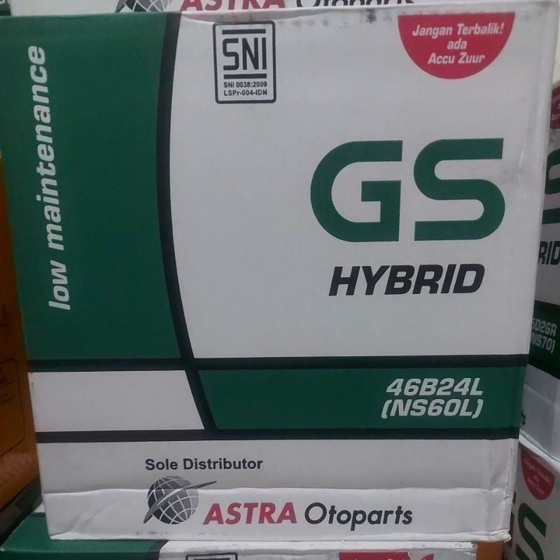 GS ASTRA NS60L /12V 45AH 46B24L