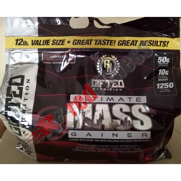 Gifted Nutrition Ultimate Mass Gainer 12 lbs (Pengganti Serious Mass / Supermass)