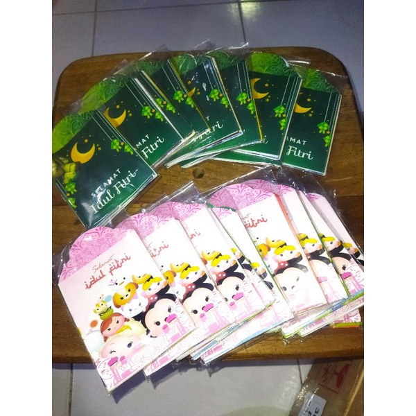 

Amplop lebaran idul fitri ukuran standart mix gambar per pack 10 lembar