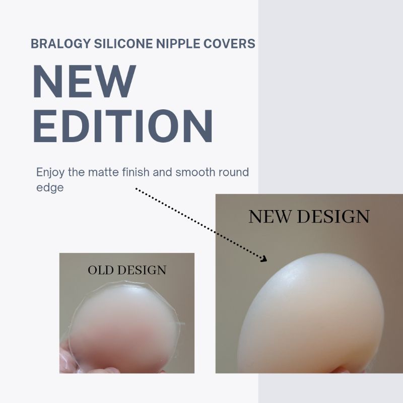 Bralogy - Silicon Nipple Cover /Nipple Pad Pelindung Puting