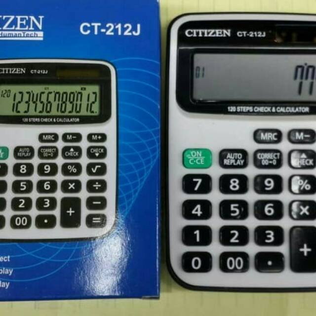 

Kalkulator CITIZEN CT-212J Tombol Lembut 12 Digit Layar Besar Murah