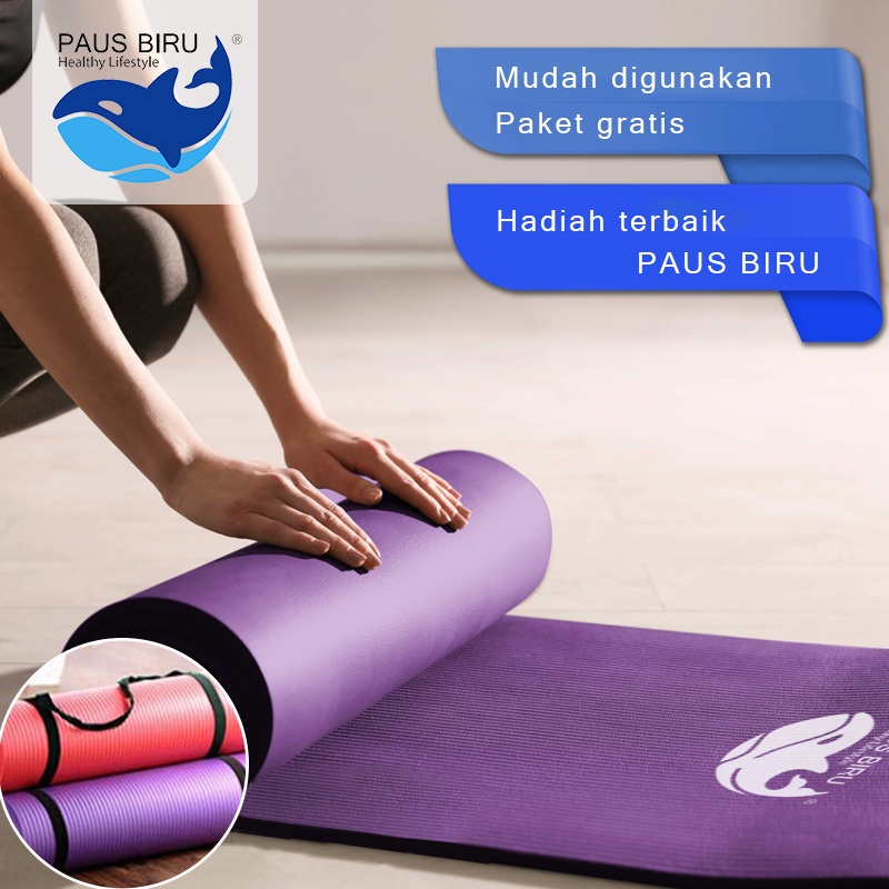 YOGA MAT PAUS BIRU | SPORT &amp; PILATES MAT | GYM MAT