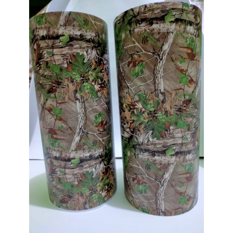 

Stiker camo realtree green ukuran 100x50cm