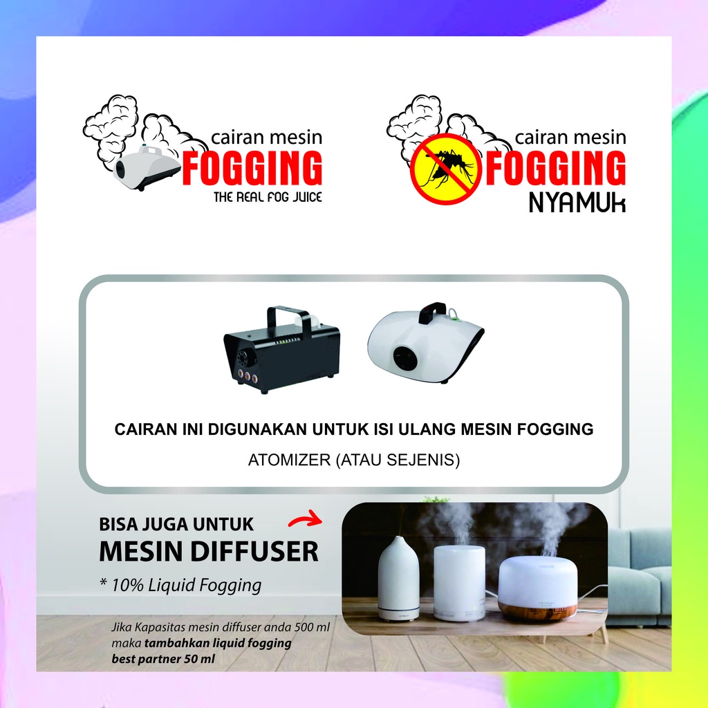 Cairan Fogging Mesin Fogging Atomizer Aroma Wangi 1 Liter Jerigen