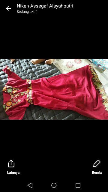 Batik Couple Brokat Tile Kebaya Maura Zara Brown