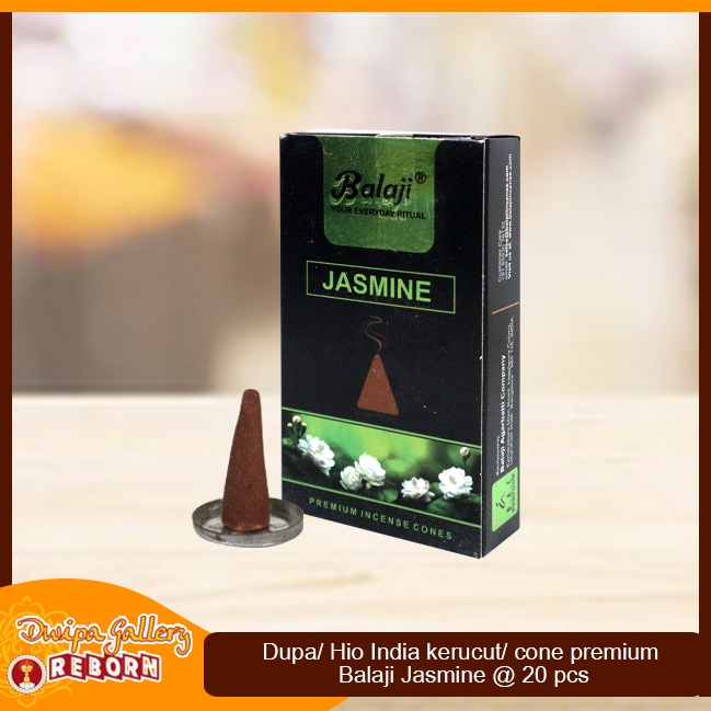 Dupa Buhur Kerucut Cone Tumpeng Balaji Premium Jasmine @20 pcs