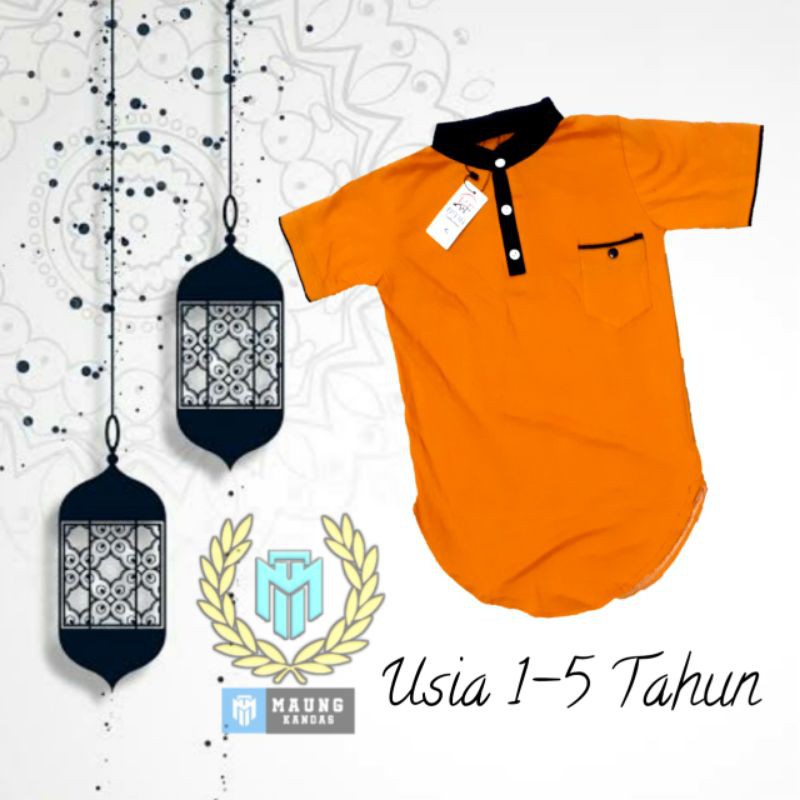 Kaos Kurta Anak / Koko Anak / Baju Koko / Premium Katun Combet 30s