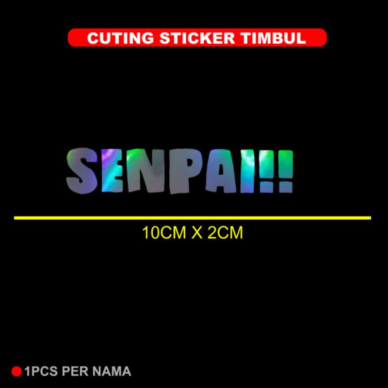 Sticker cuting nama kata kata hologram stiker motor nama variasi anime