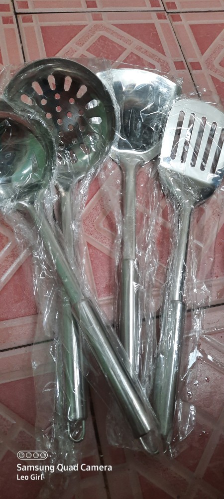 【terima Grosir】shukoo  Alat Masak  Set Peralatan Dapur Spatula Stainless Steel