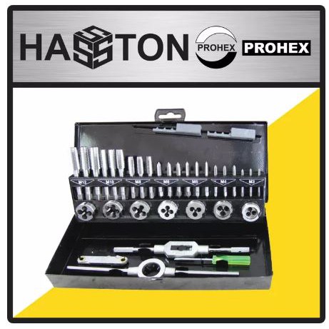 HASSTON Tap and Dies Set 32 Pcs - Alat Snai Tap Ulir Baut Senai (3770-040)