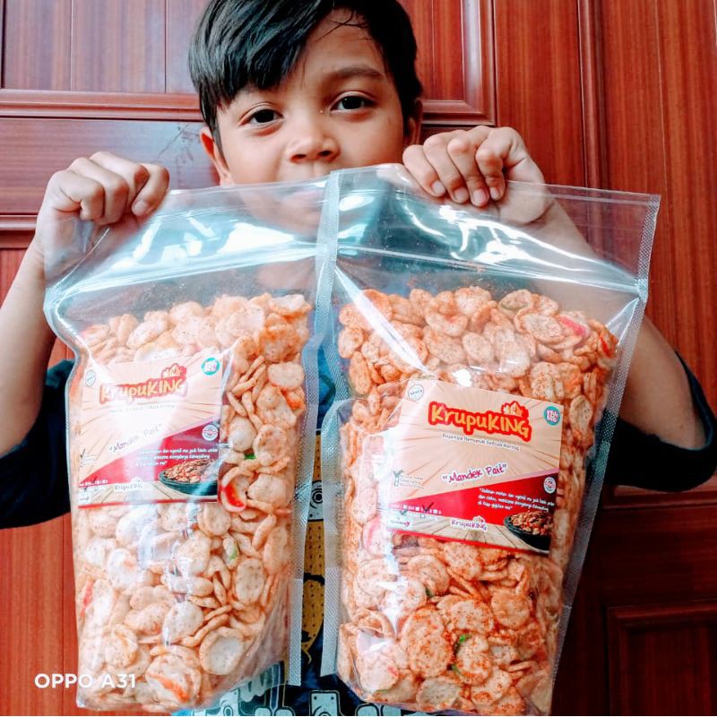 KRUPUKING KERUPUK SEBLAK KERING BESAR 500G