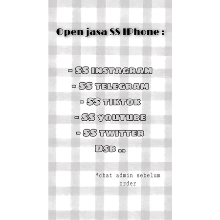 Jasa SS IPhone