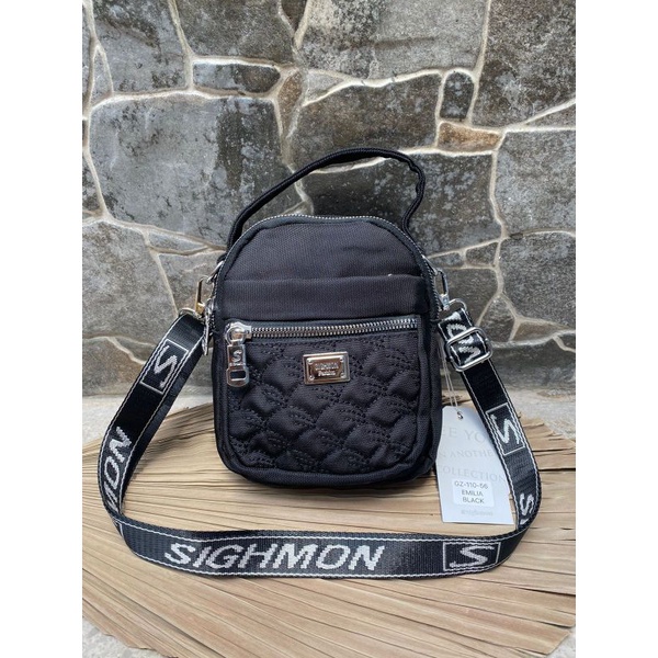 Ta Slempang Wanita Sighmon 110 bahan Kanvas. Tas Wanita Tas Sighmon ORI Tas selempang wanita Import Tas Sighmon Selempang Best Seller.!!!!