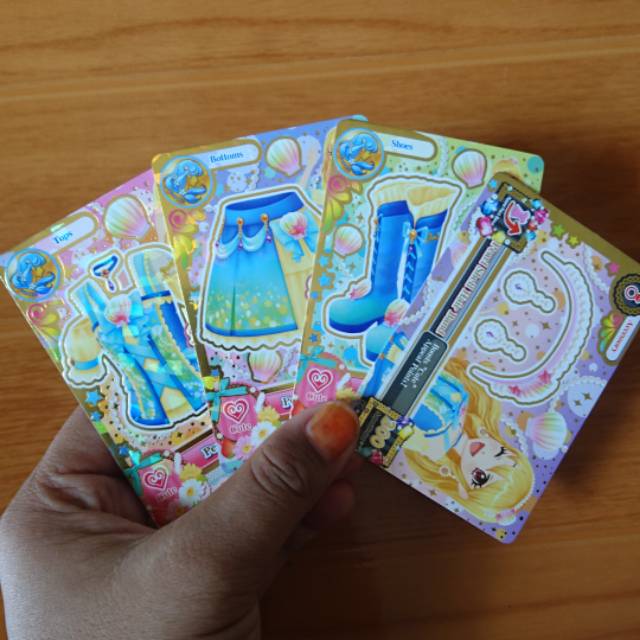 KARTU AIKATSU RARE CONSTELATION 'PEARL SHELL COORD' SET 4 CARD