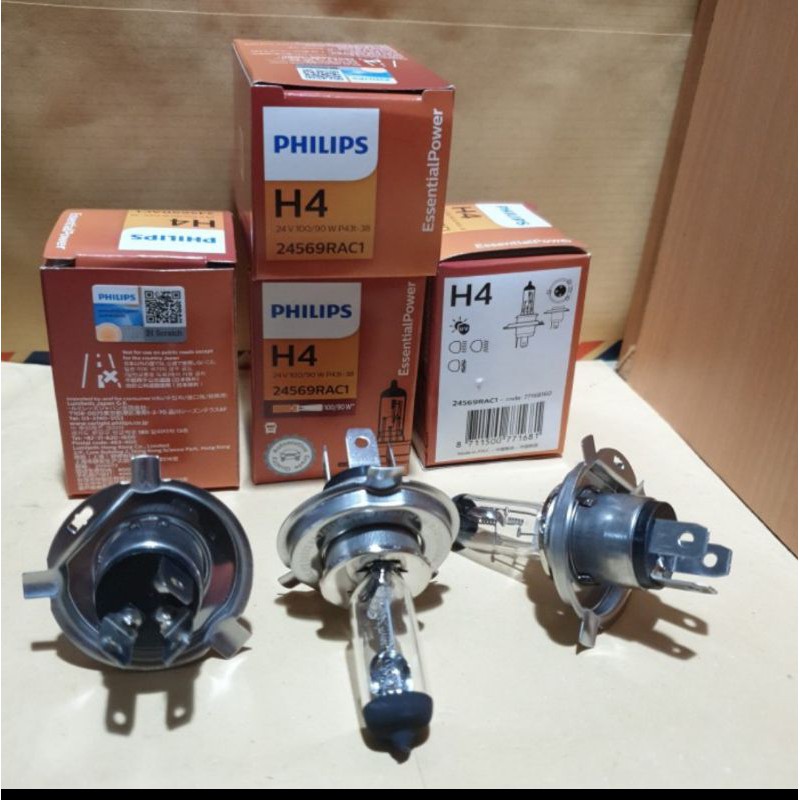 h4 halogen philip 24v 100/90