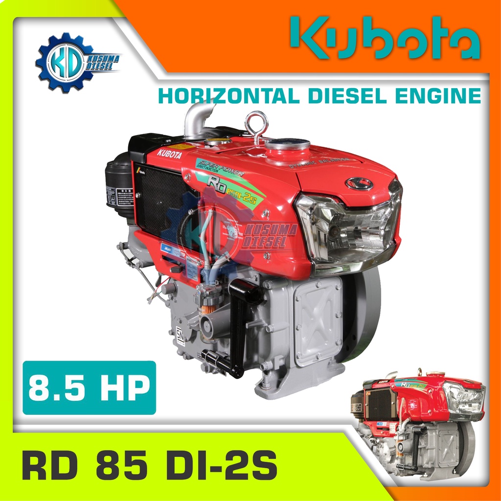 Diesel RD 85 DI-2S (KIT) - MESIN KUBOTA 85 PK - 8.5 HP - 2S