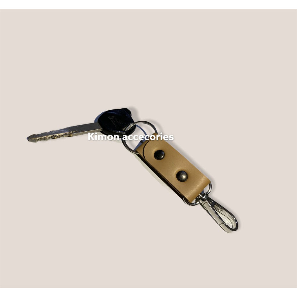 GANTUNGAN KUNCI KAIL FOB DETACHABLE KULIT KEYCHAIN KEY HOLDER TEBAL