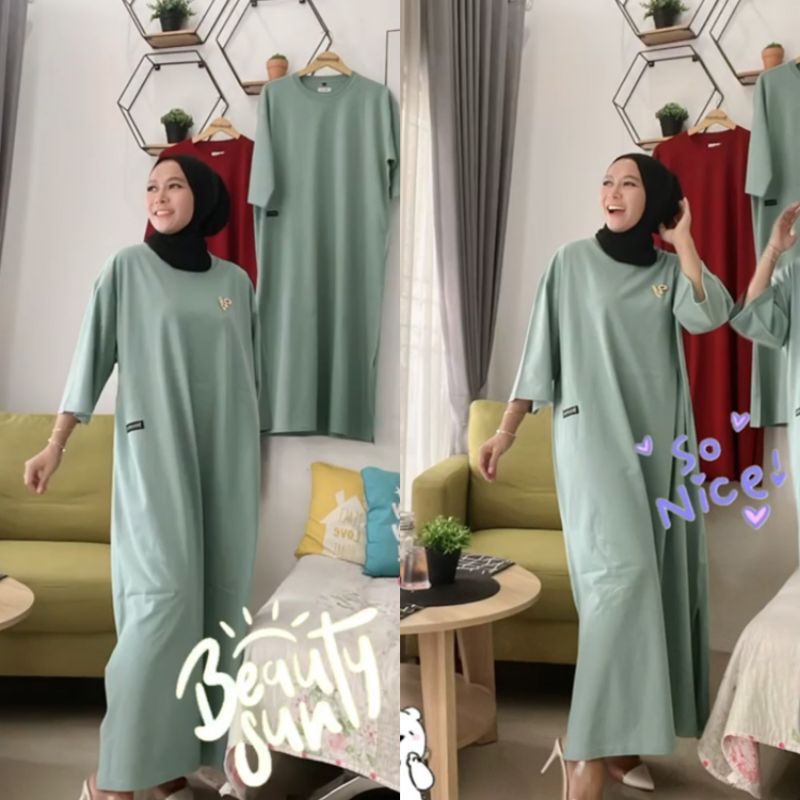 Longdress kaos oversize by yara official best seller!!!