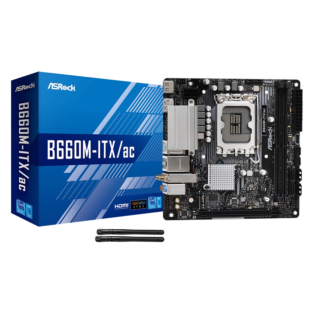 ASROCK MOTHERBOARD Intel Gen B660 m-ITX B660M ITX AC