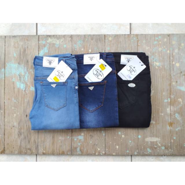  CELANA  JEANS CEWEK PRADA  BAHAN HALUS Shopee Indonesia