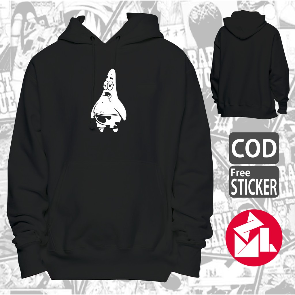 Jaket Patrick Star Cartoon SpongeBob SquarePants / Hoodie Cartoon Patrick Star Sponge Bob