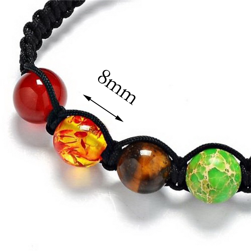 7 Chakra Bracelet Yoga Healing Balance Supernatural Reiki Stones Beads Bracelet