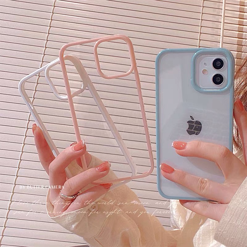 Tas Ransel Bahan Kulit Pu Warna Polos Untuk Wanita Case Bentuk Kotak Bahan Silikon Warna Permen Untuk Iphone 7-13 14 pro max