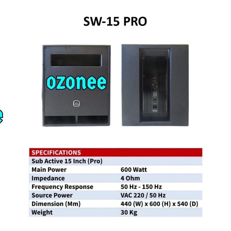 SUBWOOFER AKTIF WISDOM SW 15PRO SW15PRO 15 INCH ORIGINAL