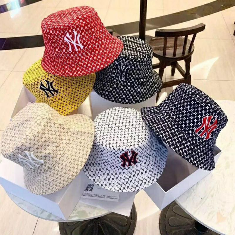 TOPI BUCKET HAT NY 2 SISI LUAR DALAM / BUCKET HAT NY DUA SISI TOPI - M-003