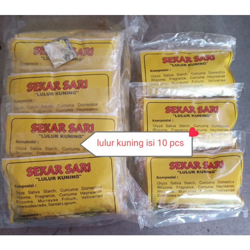 lulur kuning isi 10pcs *Asli