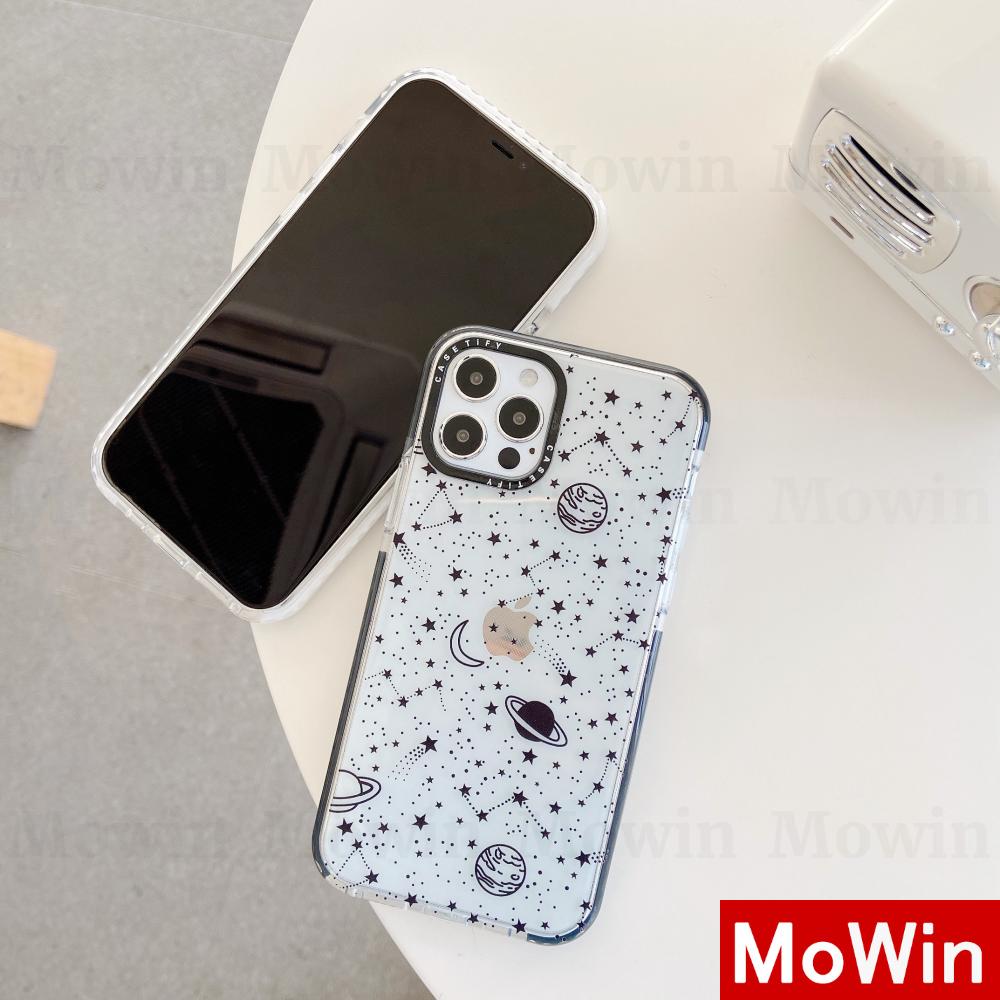 Mowin - Soft Case Tpu Transparan Motif Langit Berbintang Untuk Iphone 11 / 7 / Xs Max / Se / 7plus / Se 2020 / 8 / Xr / 8plus / 12