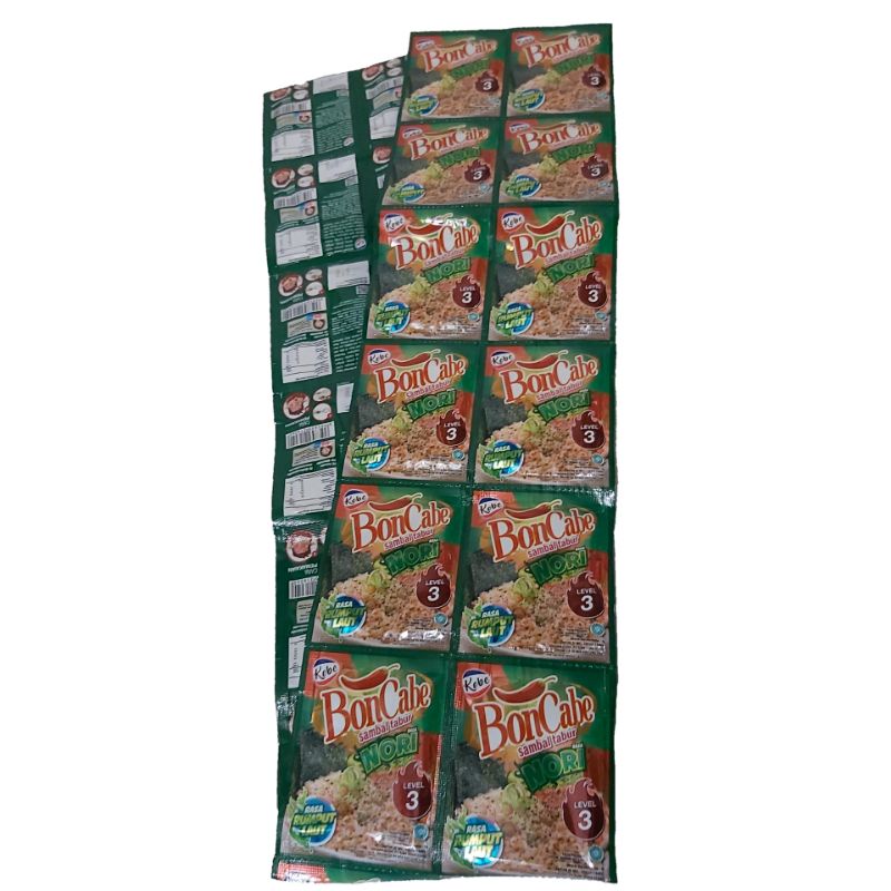 

Sambal Tabur 24pcs Boncabe Rencengan Nori Level 3 Grosir