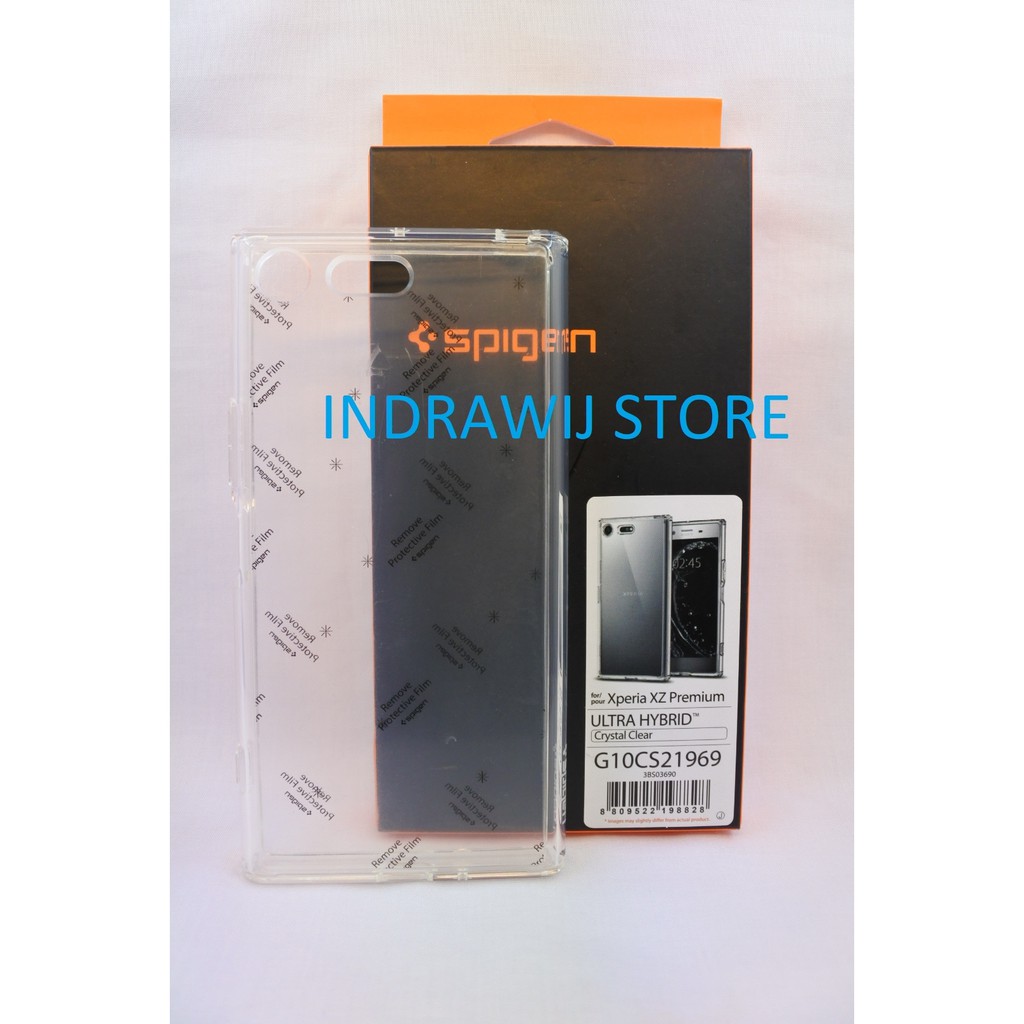 BARU ORIGINAL SPIGEN ULTRA HYBRID SONY XPERIA XZ PREMIUM - CRYSTAL CLEAR