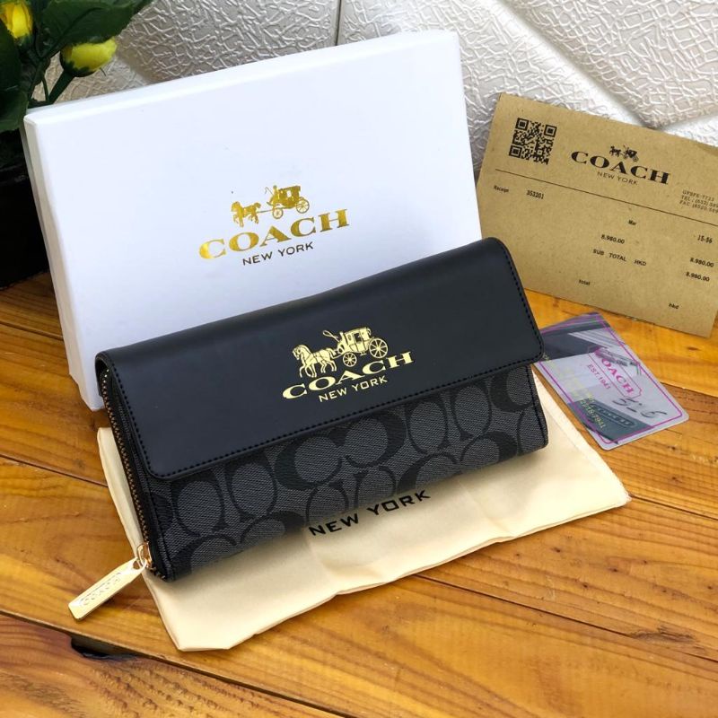 Dompet Lipat Wanita Coach Branded// Dompet Premium Import