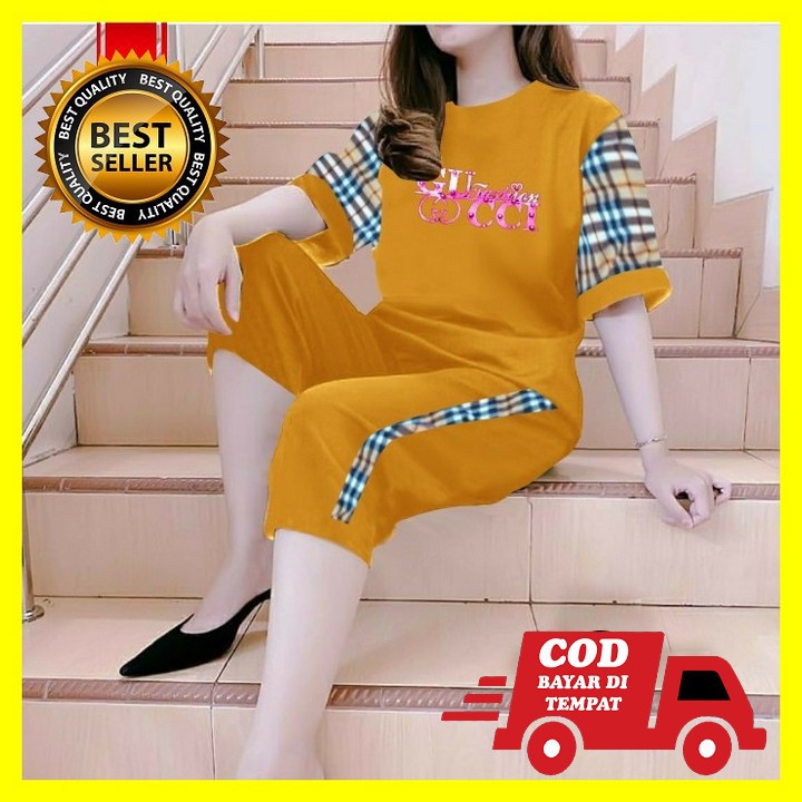 Setelan Wanita Remaja Kekinian Vanila Oneset Diamond Premium Orig CP773 Setelan Bbr Gucie Yessy Must