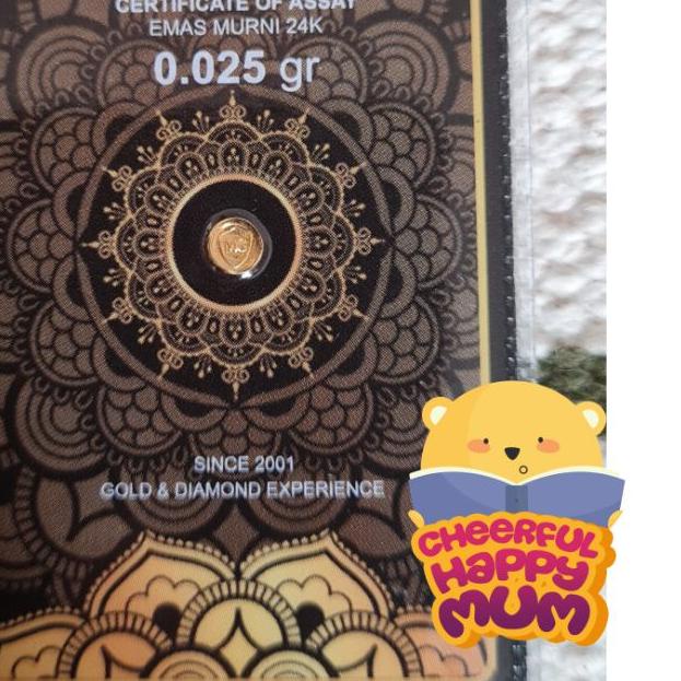 MiniGold Mini Gold Kado Emas 0.025 gram 0.025gram 0,025 gram 0.025g 0025