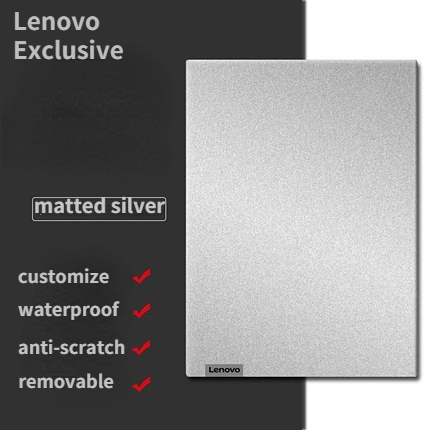 Stiker Skin Matte silver 3 Sisi 14 &quot;15.6&quot; 13 &quot;13&quot; Untuk Laptop Lenovo Ideapad 330c YOGA Y5720 YOGA Y53