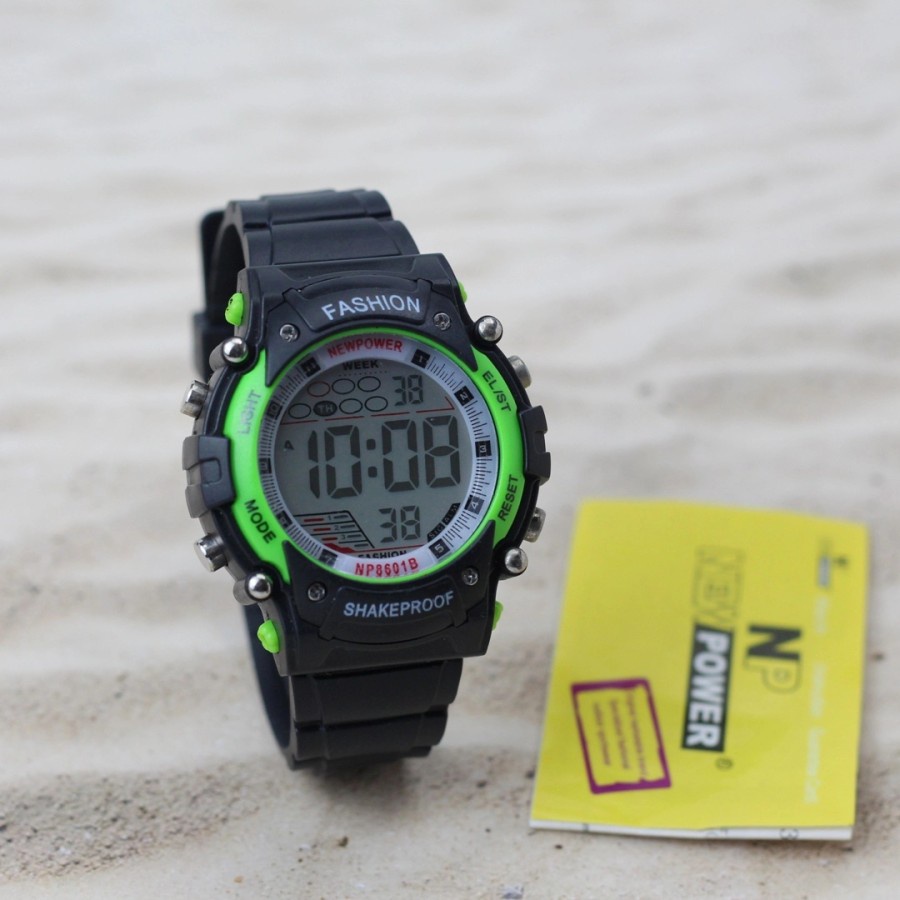 Jam Tangan Digital Anak Pria Tali Karet Rubber Jam Tangan Digital Cowok Waterresist Anti Air