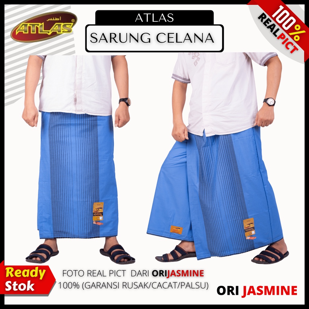 Sarung Celana Dewasa Atlas Tumpal Warna Polos