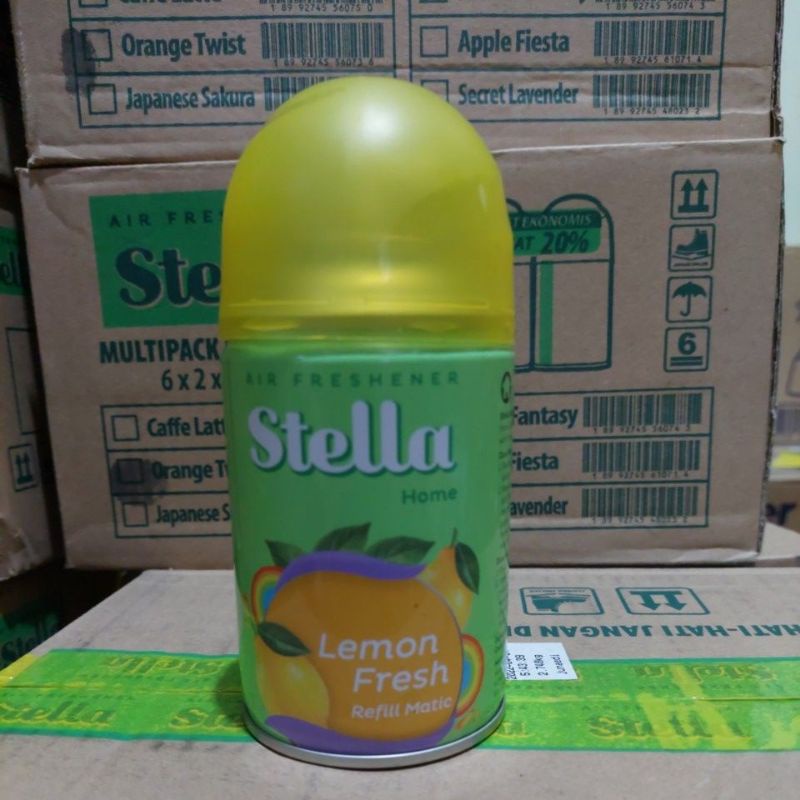 Stella Reffil matic spray 225 ml / isi ulang stella matic box - Lemon fresh