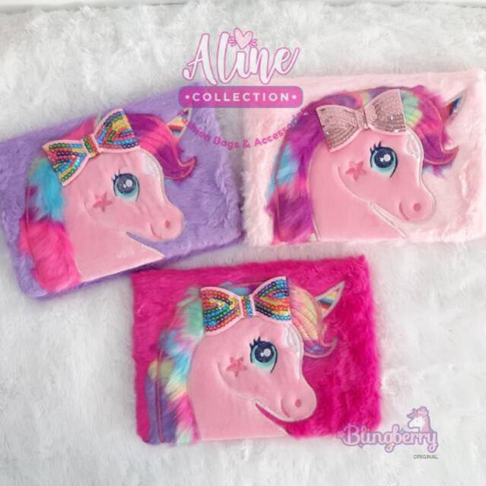 

Murah Notebook Fur Unicorn A5 - pink Elegan