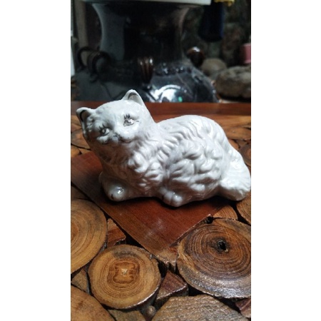keramik kucing lucu/keramik hias meja/keramik kucing/keramik karakter/guci antik/pajangan lucu